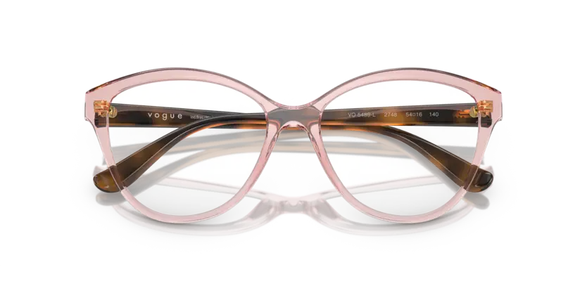 Vogue Eyewear - Modelo: 5489L - Cor: Rosa Translúcido Luxottica