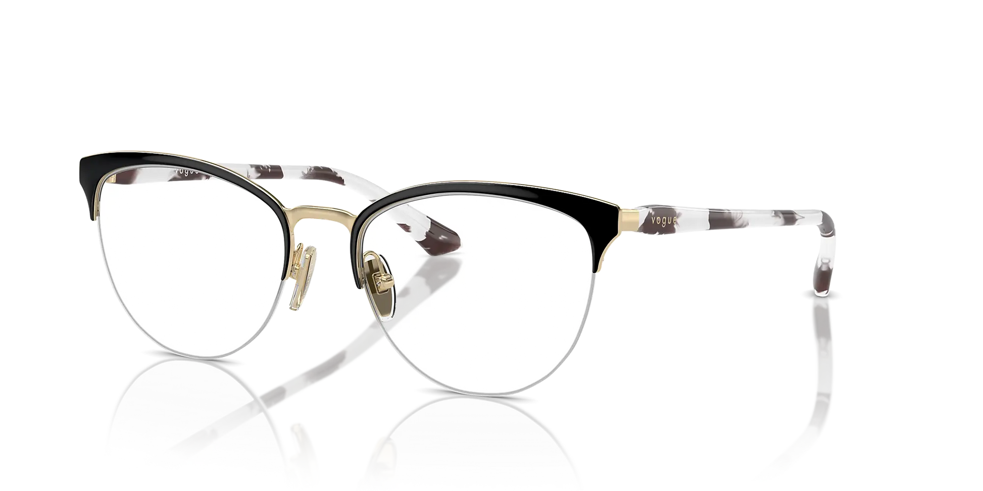 Vogue Eyewear - Modelo: 4304 - Cor: Preto/Ouro Luxottica